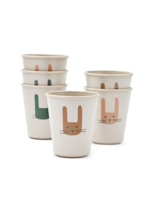 Liewood Lana Cup 6-Pack, Bunny / Sandy