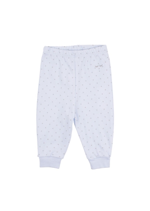 Livly Saturday Pants, Blue/silver dots