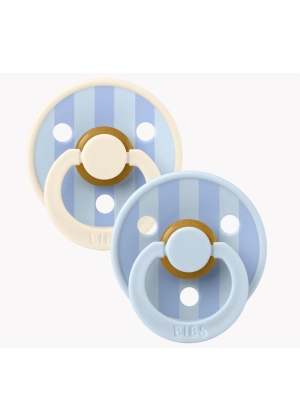 Bibs Colour 2 Pack Block, Baby Blue Dusty Blue mix
