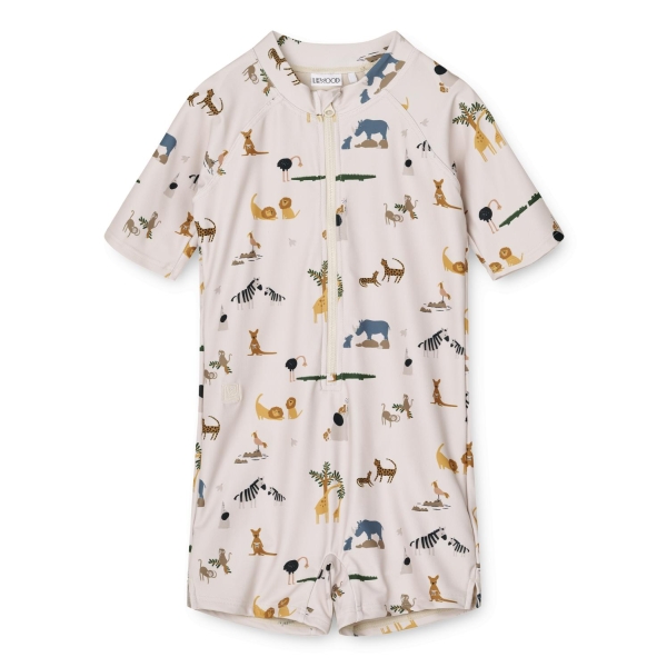 Liewood Max Printed Swim Jumpsuit, All together / Sandy