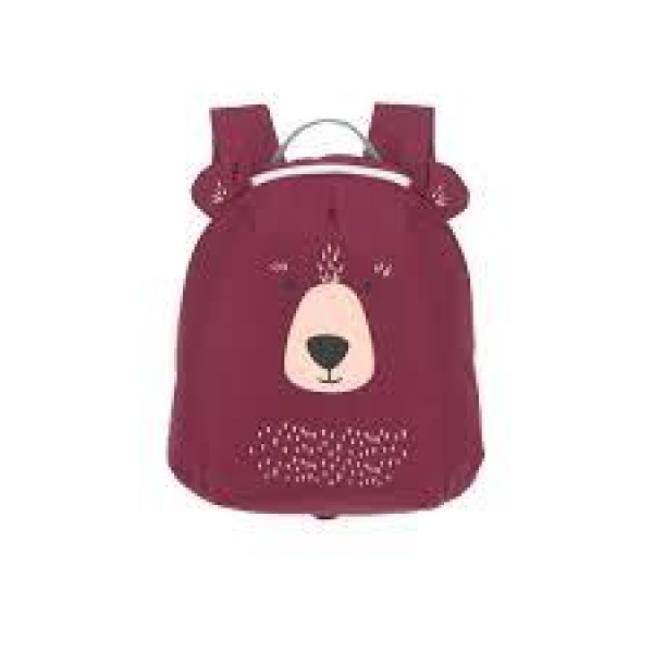 Lassig Tiny Backpack, Bear Burgundy