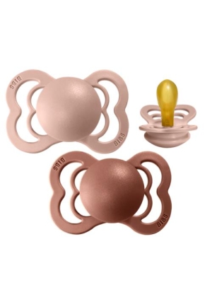 BIBS Supreme 2 pk - Natural Rubber, Symmetrical, Woodchuck/Bluch